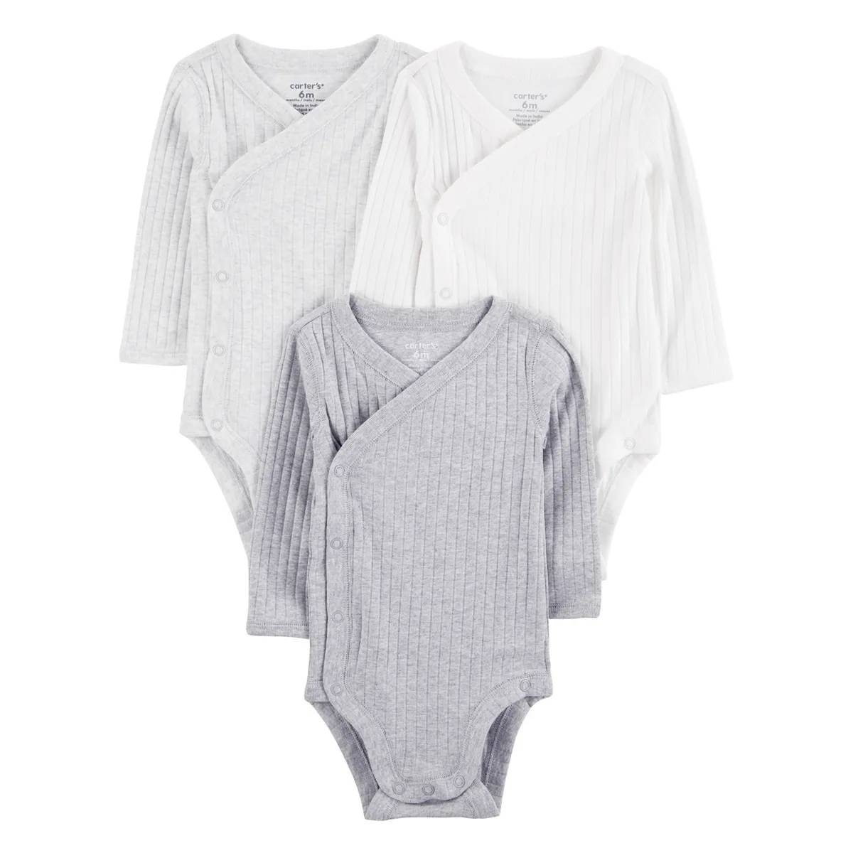 CARTER'S - Pack De Bodys Algodón 3 Unidades Unisex Bebé  Carter's