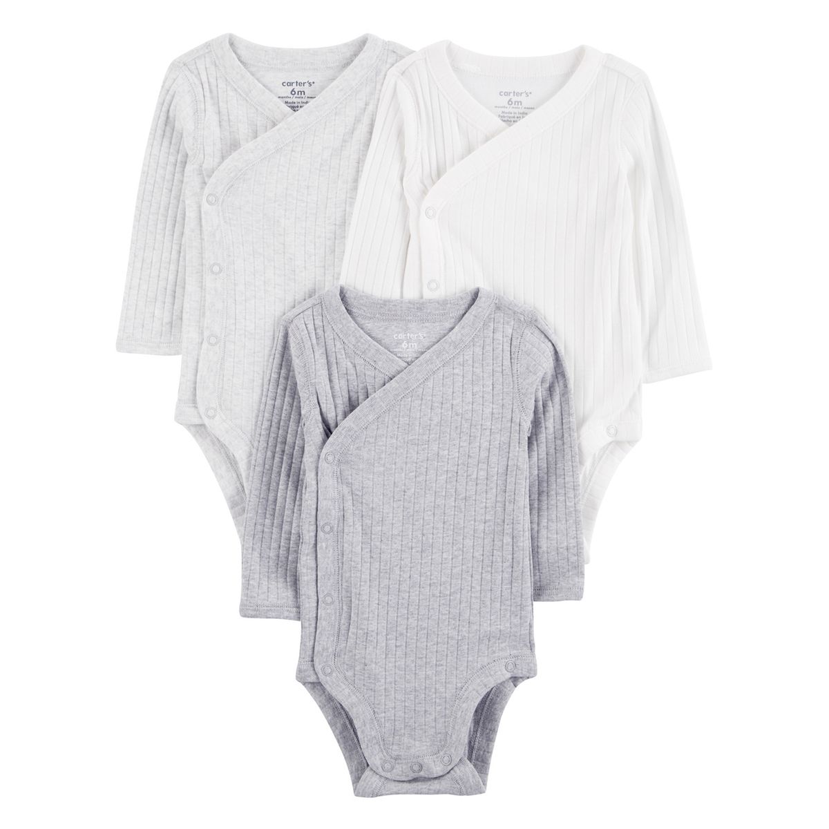 CARTER'S - Pack De Bodys Algodón 3 Unidades Unisex Bebé  Carter's