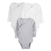 Pack De Bodys Algodón 3 Unidades Unisex Bebé