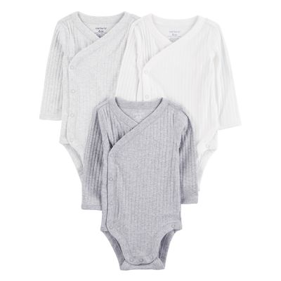 Imagen 1 del producto Pack De Bodys Algodón 3 Unidades Unisex Bebé