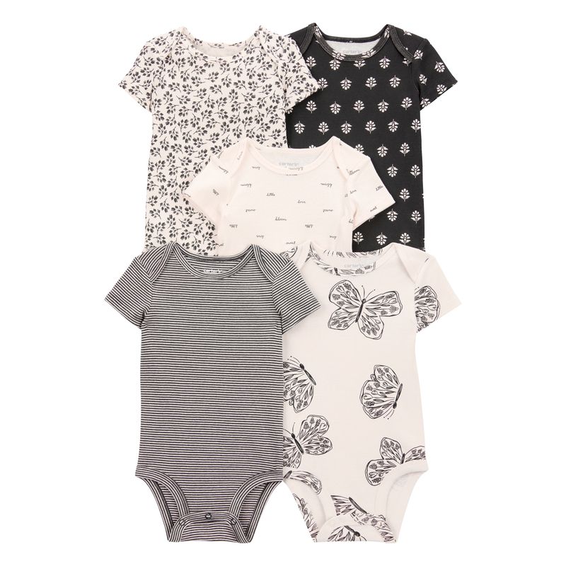 CARTER'S - Pack 5 Bodys Algodón Bebé Niña Carter's