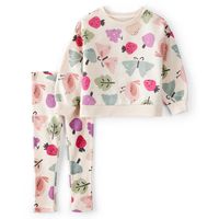 Conjunto 2 Piezas Polerón y Calza Estampado Niña