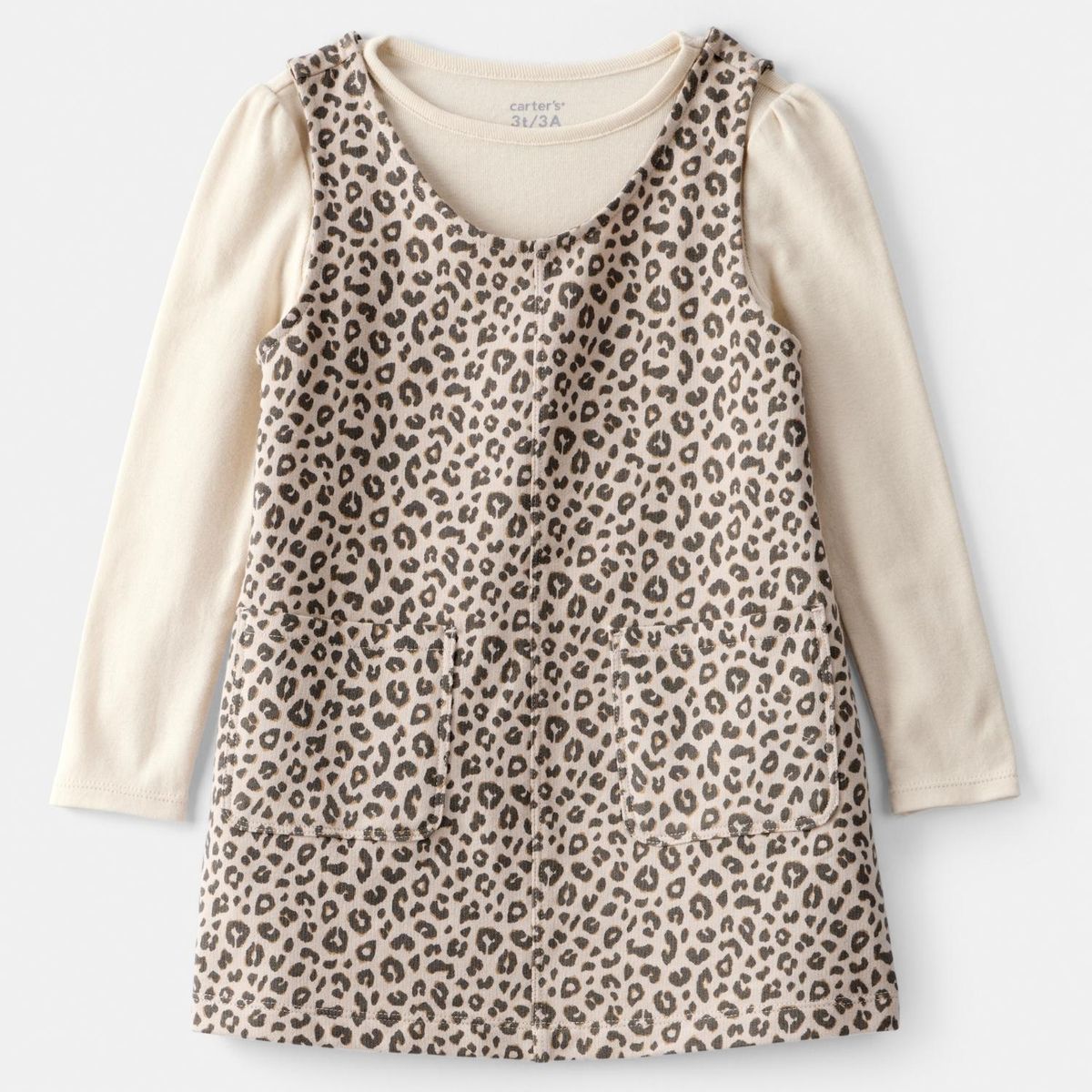 CARTER'S - Conjunto 2 Piezas Vestido y Polera Manga Larga Niña Carter's