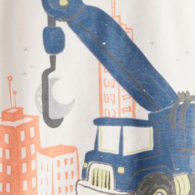 Imagen 2 del producto Pijama 4 Piezas Estampado Construcción Algodón Niño