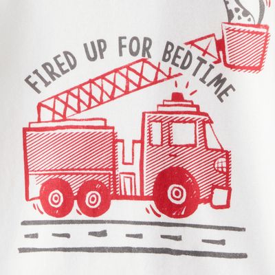 Imagen 2 del producto Pijama 4 Piezas Estampado Bomberos Algodón Niño