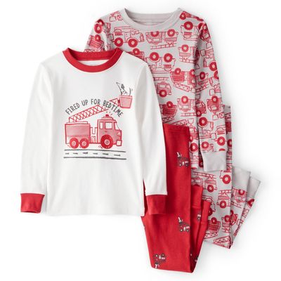 Imagen 1 del producto Pijama 4 Piezas Estampado Bomberos Algodón Niño