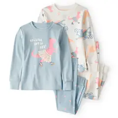 CARTER'S - Pijama 4 Piezas Estampado Algodón Niña