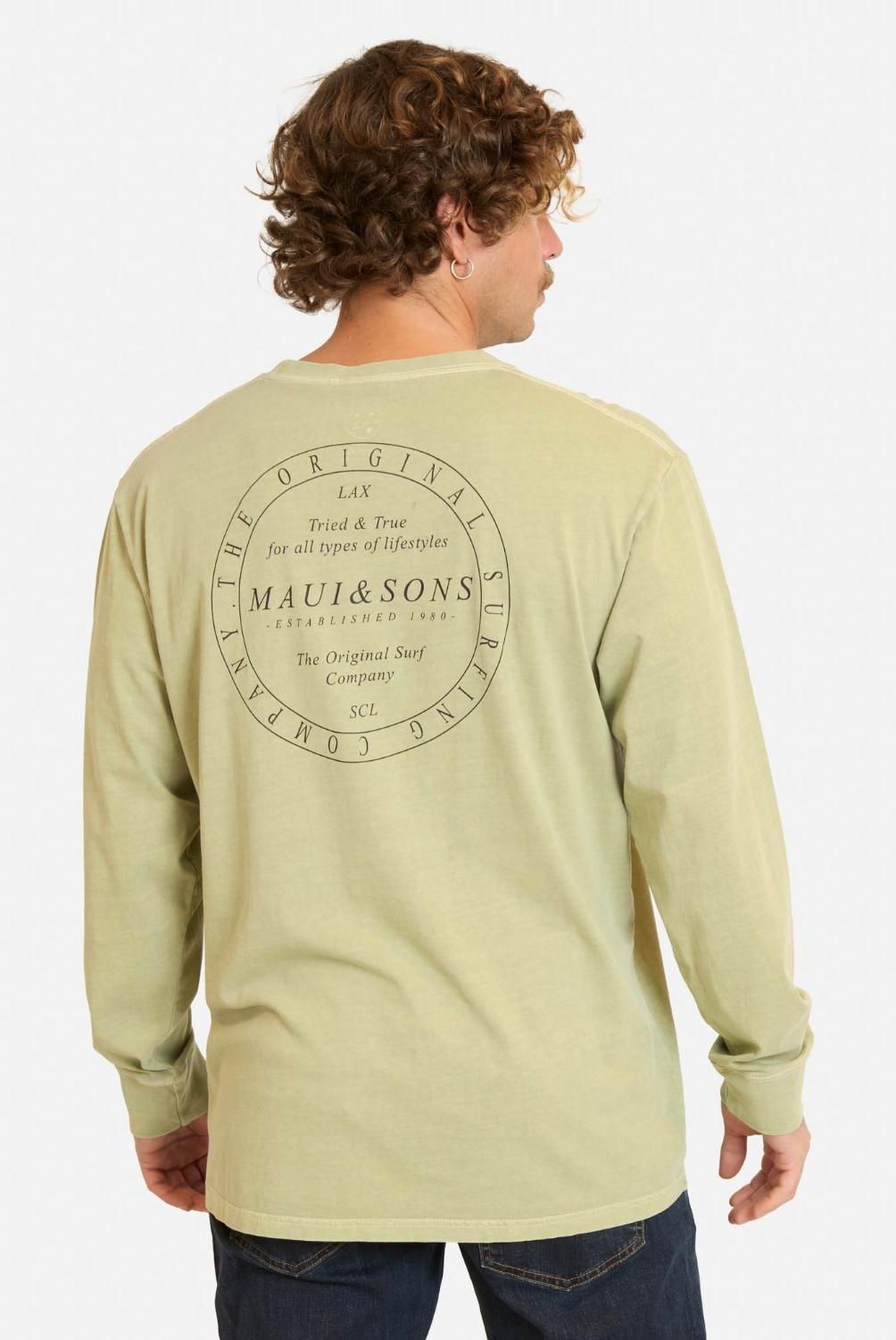 MAUI AND SONS - Polera Manga Larga Algodón Hombre Maui And Sons