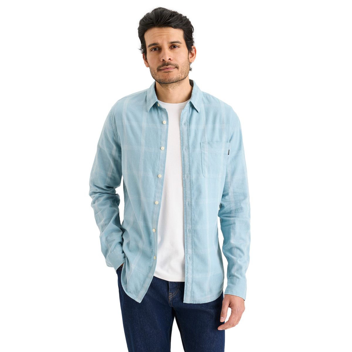 DOCKERS - Camisa Casual Manga Larga Hombre Dockers