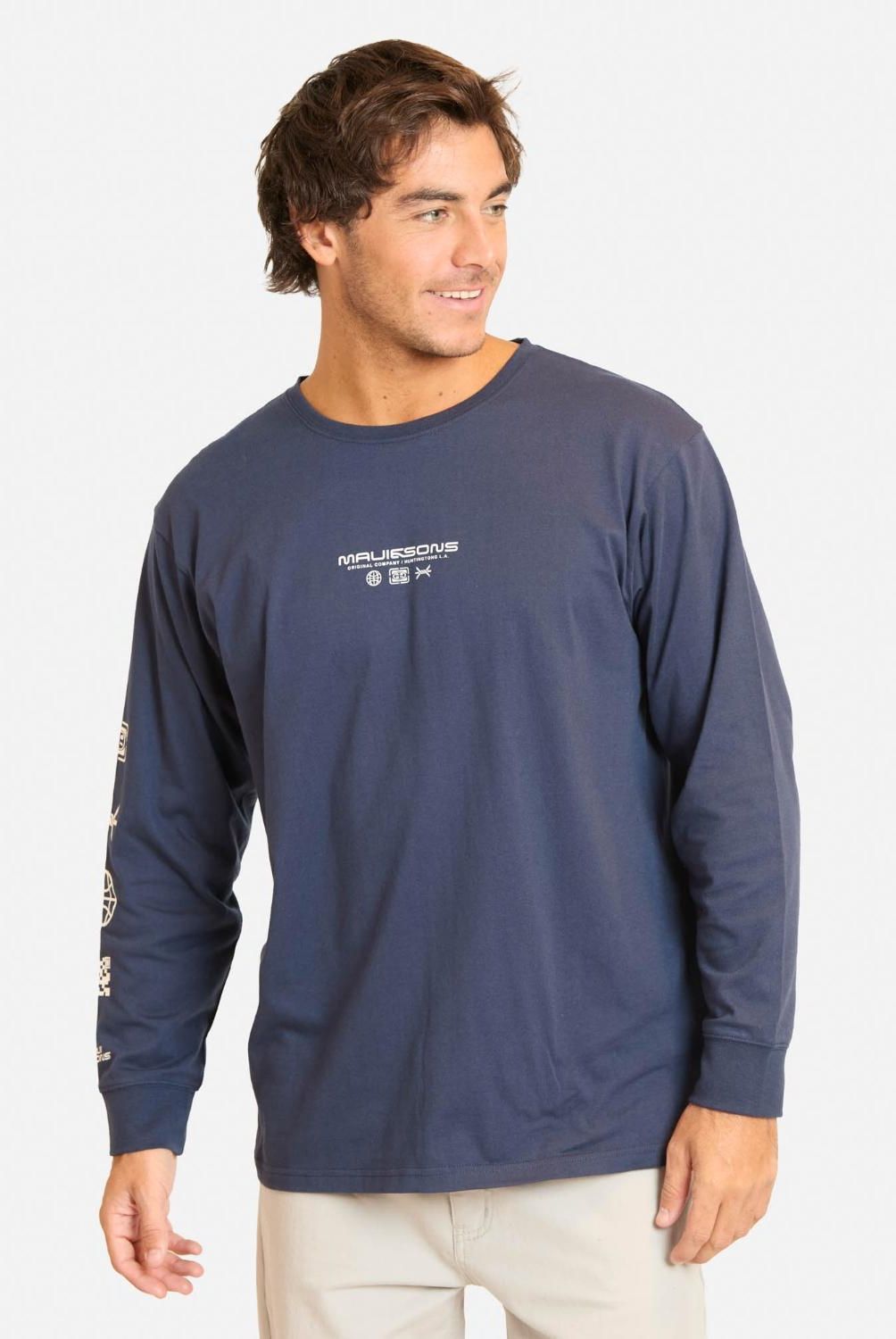MAUI AND SONS - Polera Manga Larga Algodón Hombre Maui And Sons