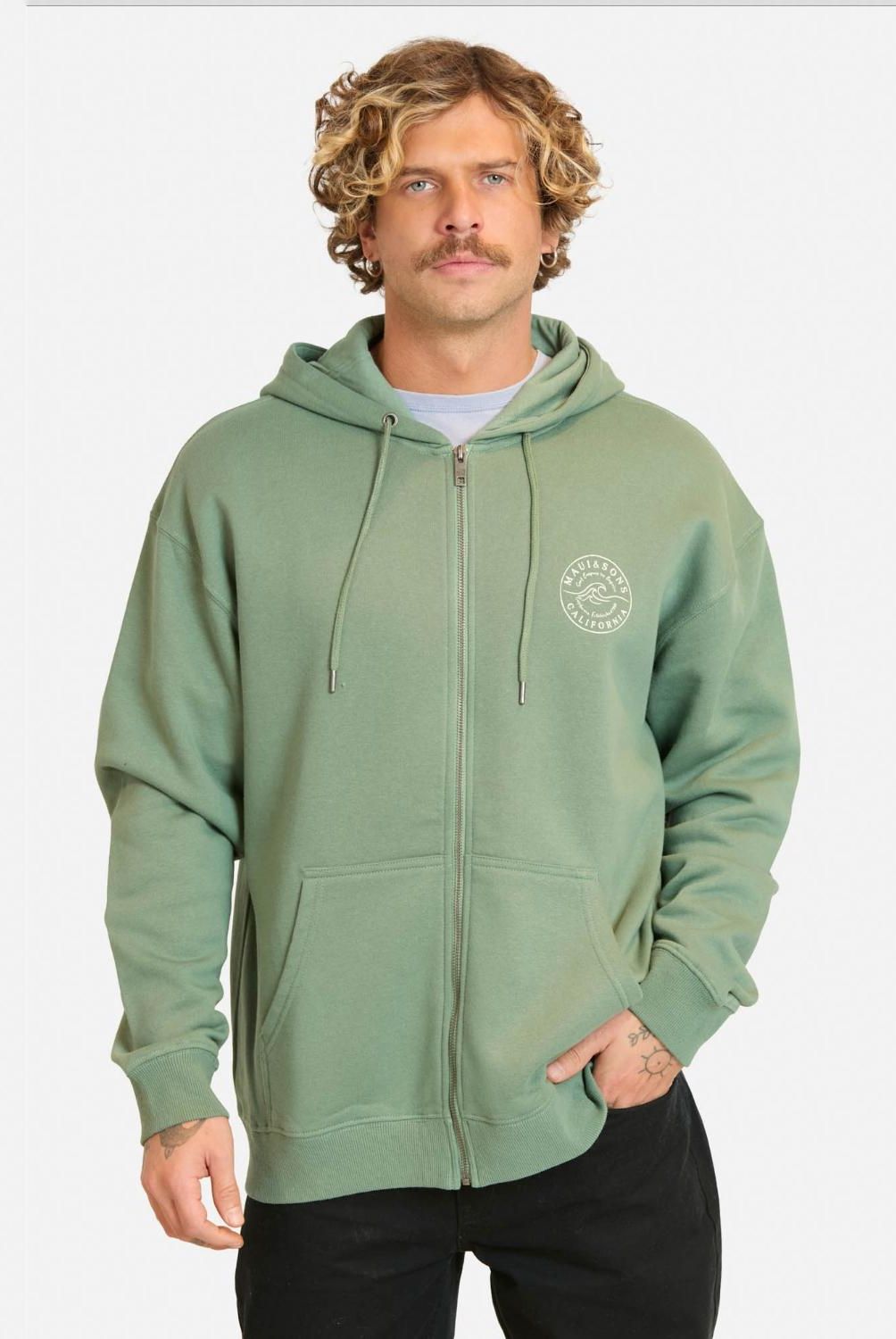 MAUI AND SONS - Polerón Full Zipper Hombre Maui And Sons