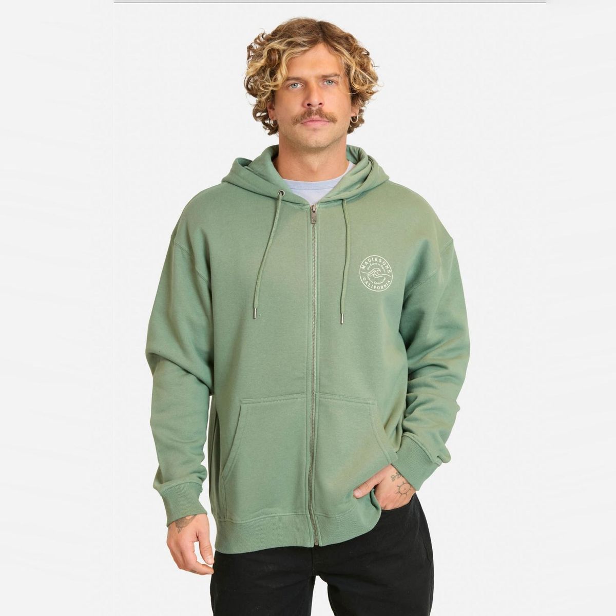 MAUI AND SONS - Polerón Full Zipper Hombre Maui And Sons