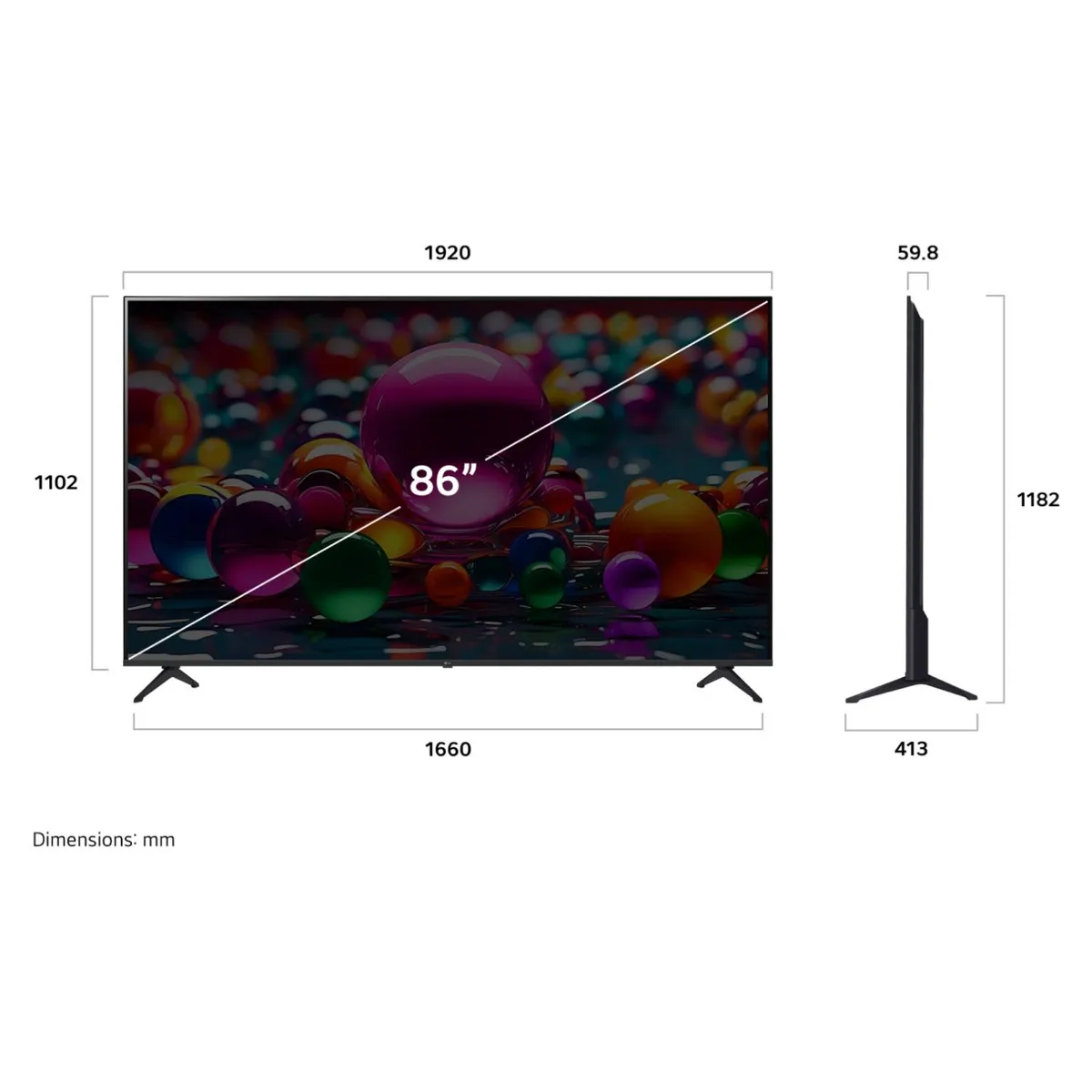 LG - Smart TV LED 86" 4K Ultra HD 2025