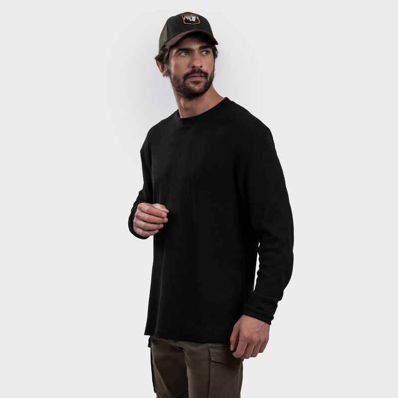GNOMO - Polera Manga Larga Algodón Hombre Gnomo