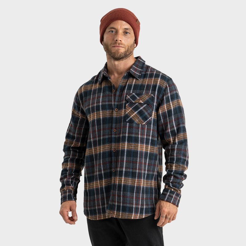 GNOMO - Camisa Manga Larga Algodón Hombre Gnomo