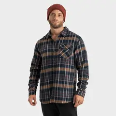 GNOMO - Camisa Manga Larga Algodón Hombre
