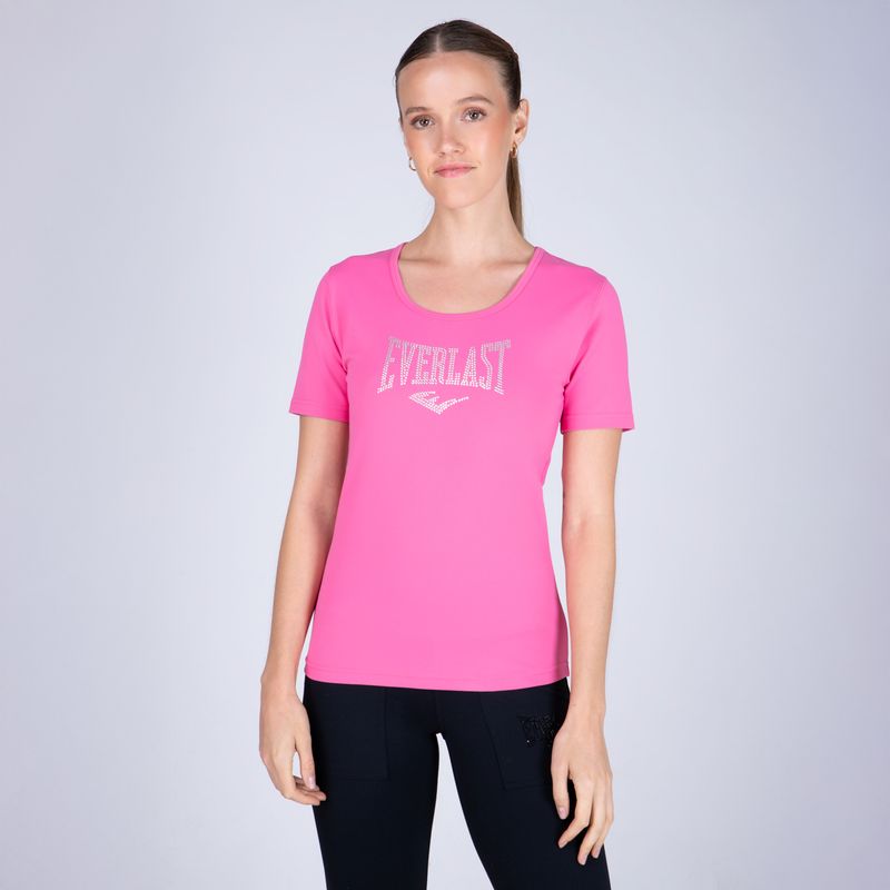 EVERLAST - Polera Manga Corta Deportiva Basic Mujer Everlast