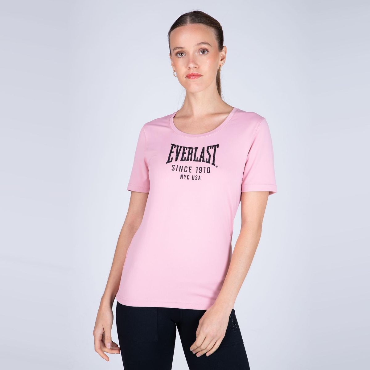 EVERLAST - Polera Manga Corta Deportiva Basic Two Mujer Everlast