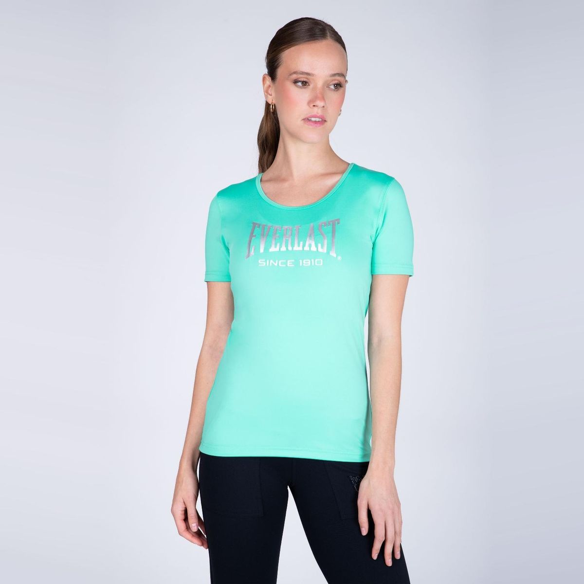 EVERLAST - Polera Manga Corta Deportiva Hiit Mujer Everlast