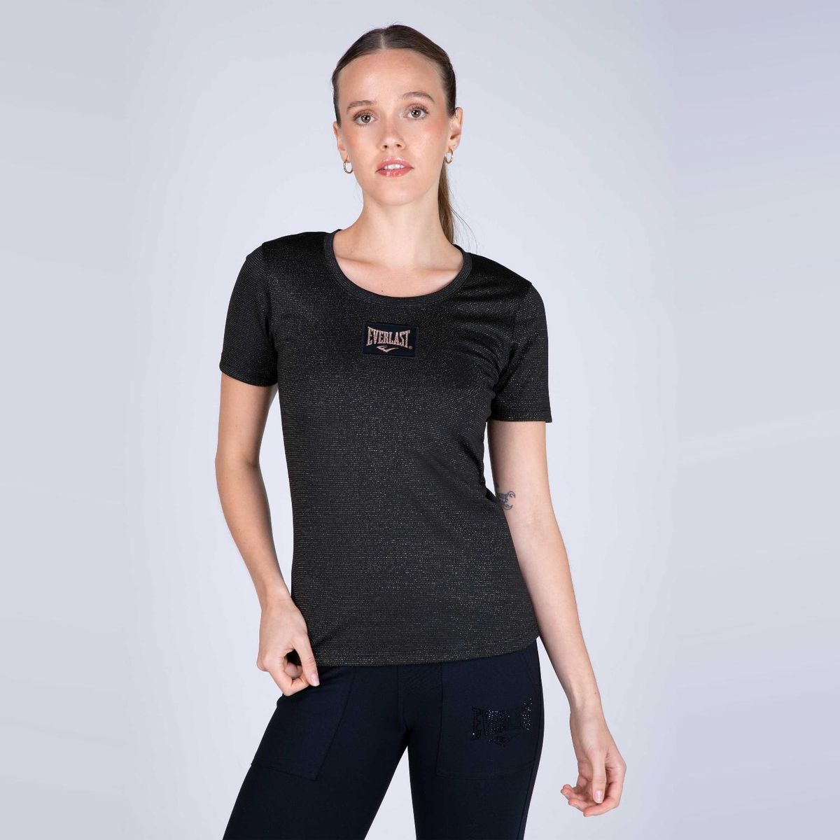 EVERLAST - Polera Manga Corta Deportiva Cushy 2.0 Mujer Everlast