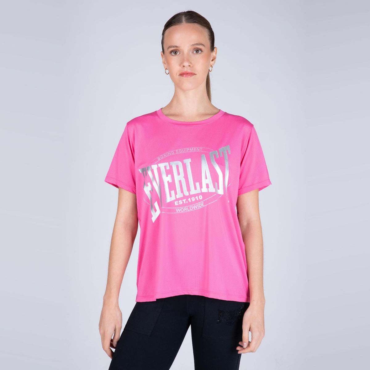 EVERLAST - Polera Manga Corta Deportiva Ice Mujer Everlast