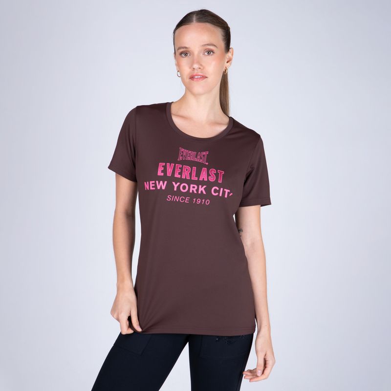 EVERLAST - Polera Manga Corta Deportiva Malibu 2.0 Mujer Everlast