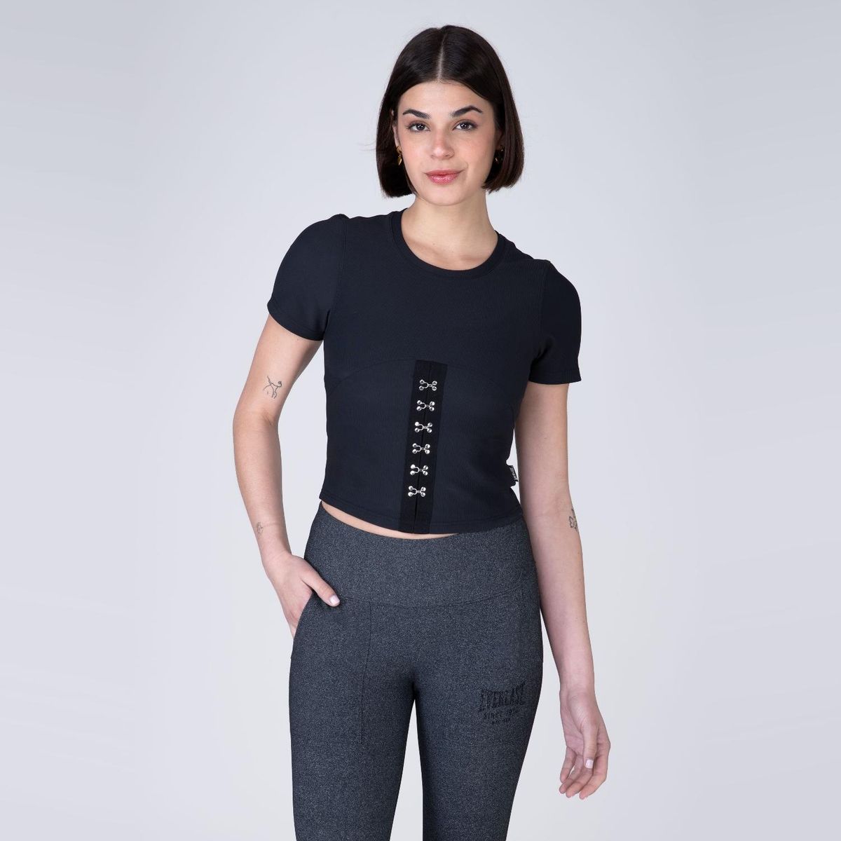 EVERLAST - Polera Manga Corta Deportiva New WorlMujer Everlast