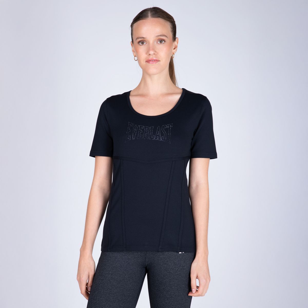 EVERLAST - Polera Manga Corta Deportiva Timeless Mujer Everlast