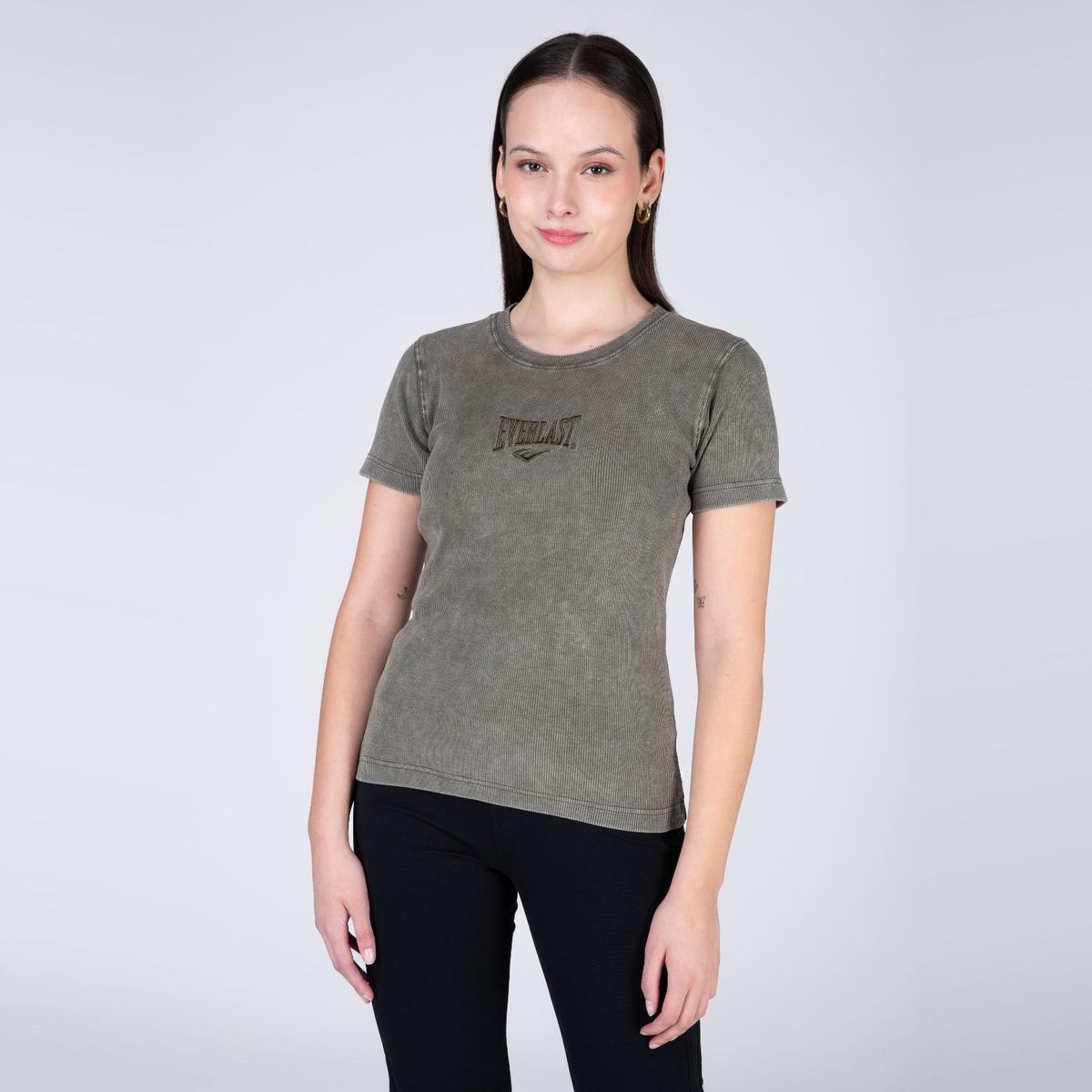 EVERLAST - Polera Manga Corta Deportiva Artic Mujer Everlast
