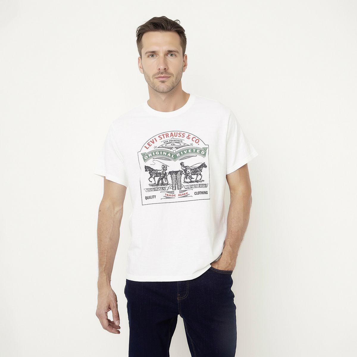 LEVIS - Polera Manga Corta Algodón Hombre Levis