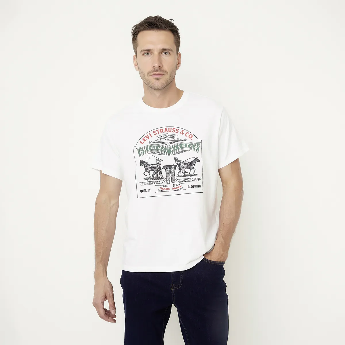 LEVIS - Polera Manga Corta Algodón Hombre Levis