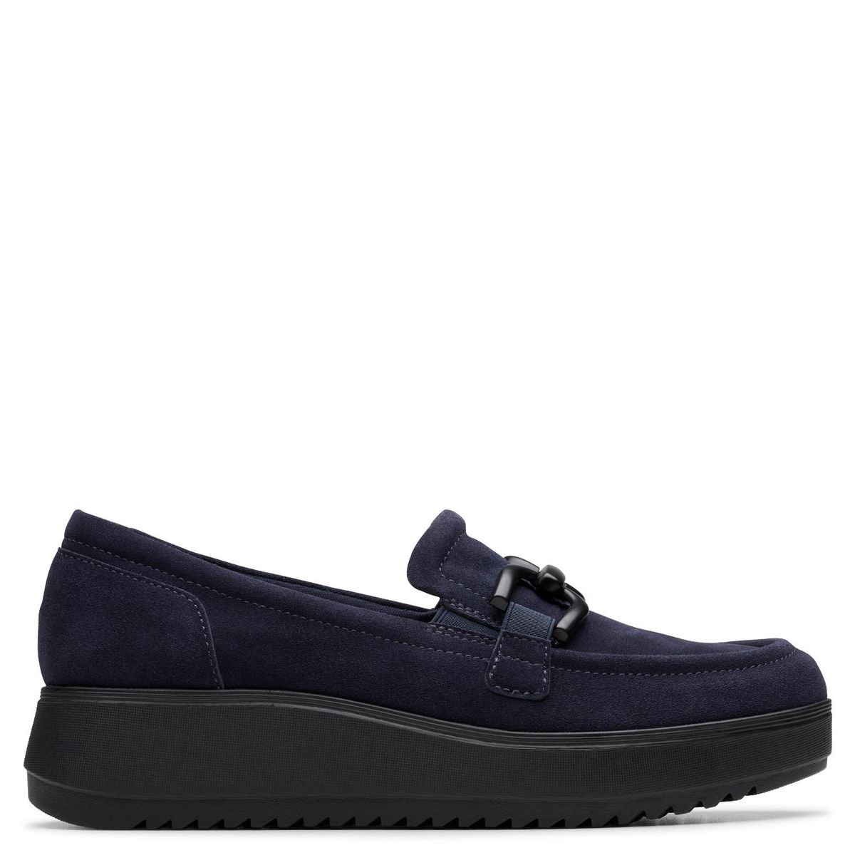 CLARKS - Zapato Casual Mujer Cuero Azul Clarks