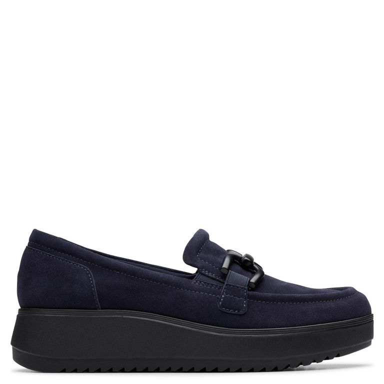 CLARKS Zapato Casual Mujer Cuero Azul