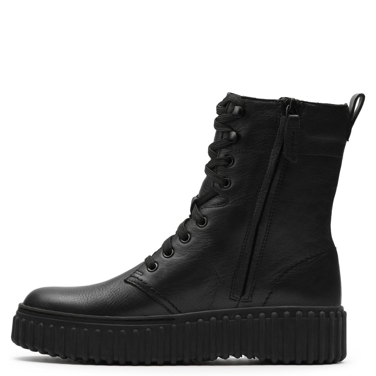 CLARKS - Botín Mujer Cuero Negro Clarks