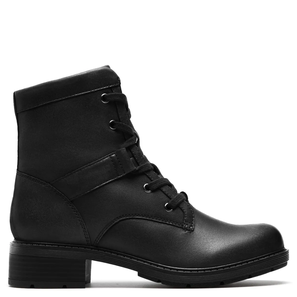 CLARKS - Botín Mujer Cuero Negro Clarks