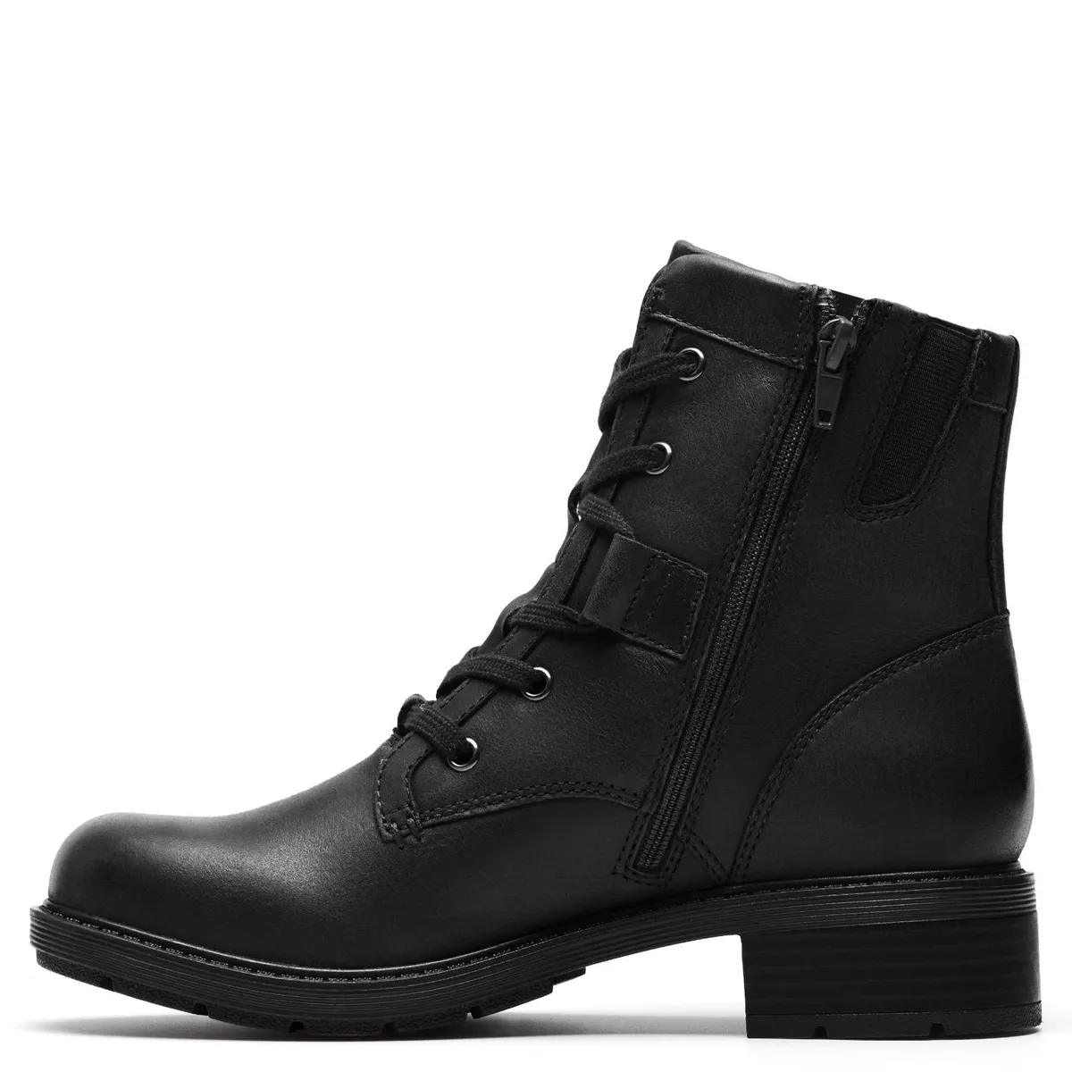 CLARKS - Botín Mujer Cuero Negro Clarks