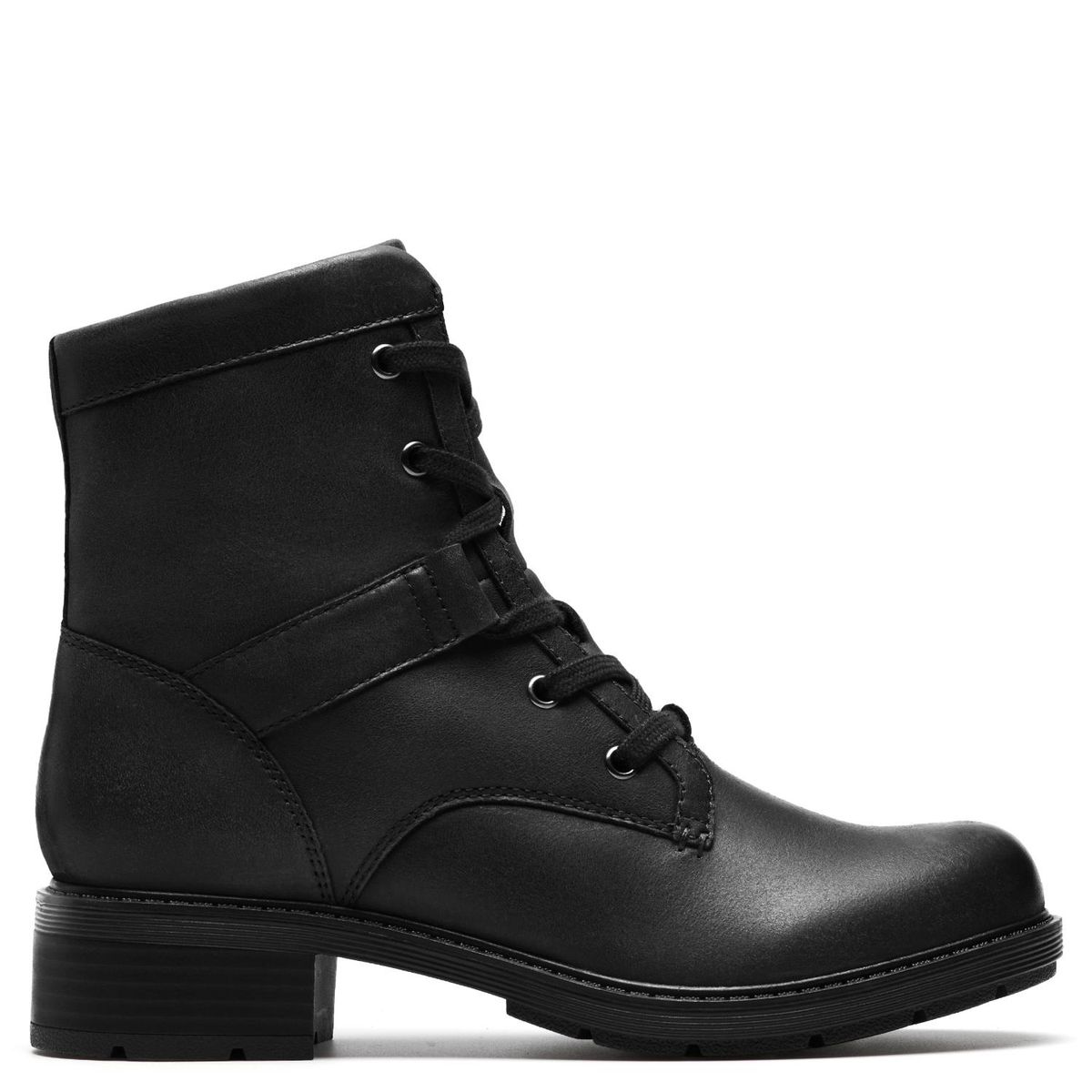 CLARKS - Botín Mujer Cuero Negro Clarks
