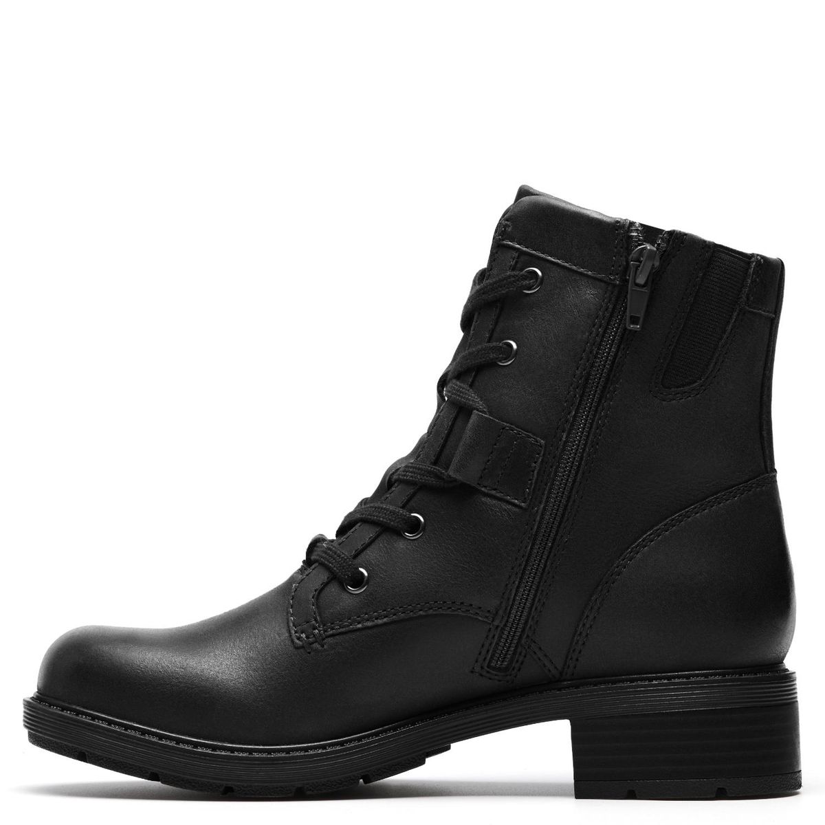 CLARKS - Botín Mujer Cuero Negro Clarks
