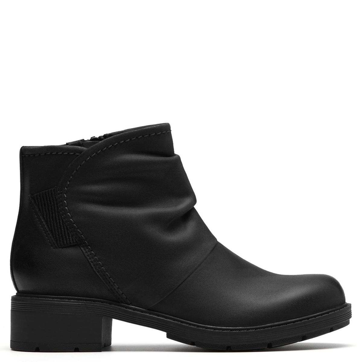 CLARKS - Botín Mujer Cuero Negro Clarks