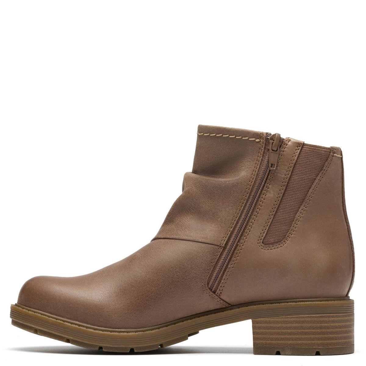 CLARKS - Botín Mujer Cuero Café Clarks