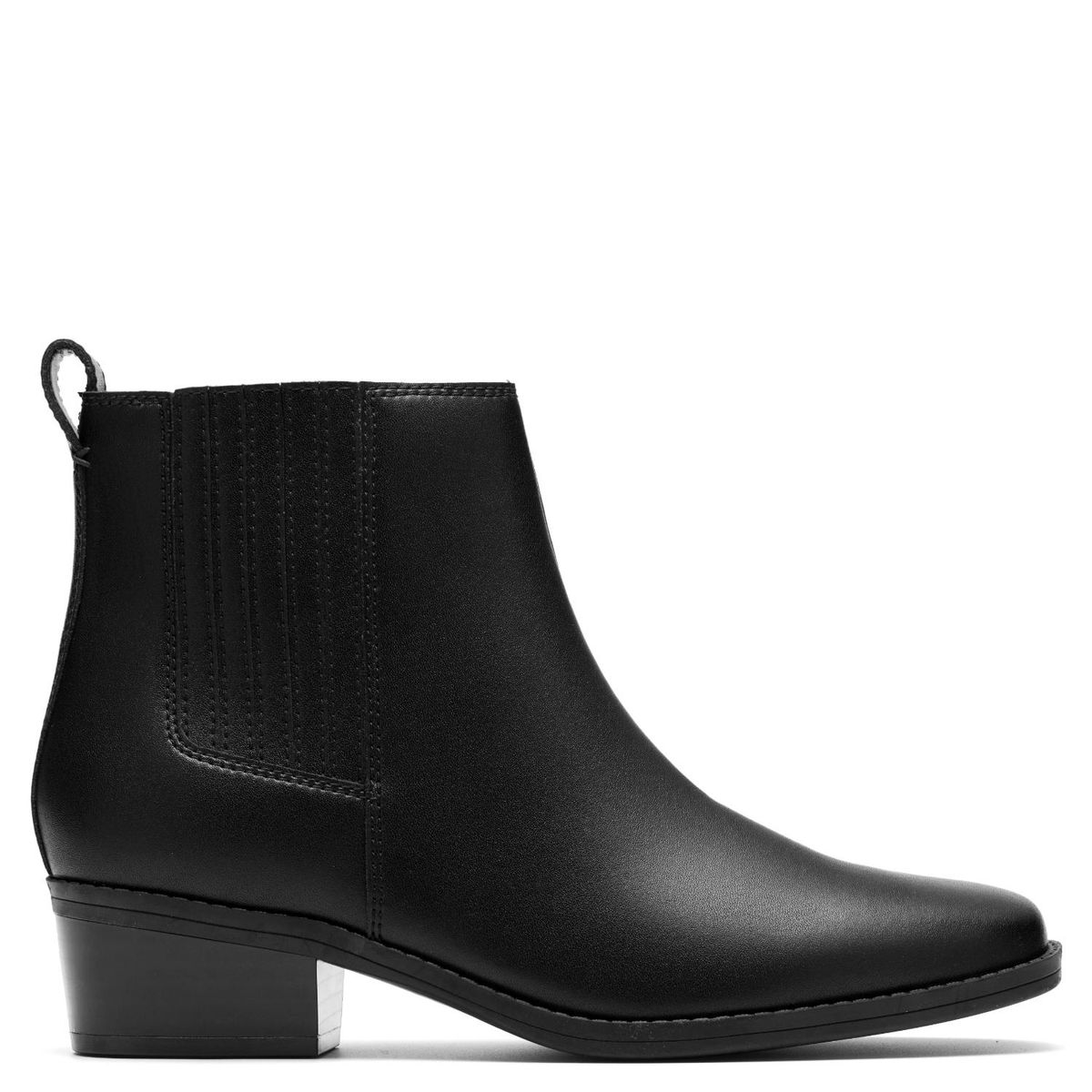 CLARKS - Botín Mujer Cuero Negro Clarks
