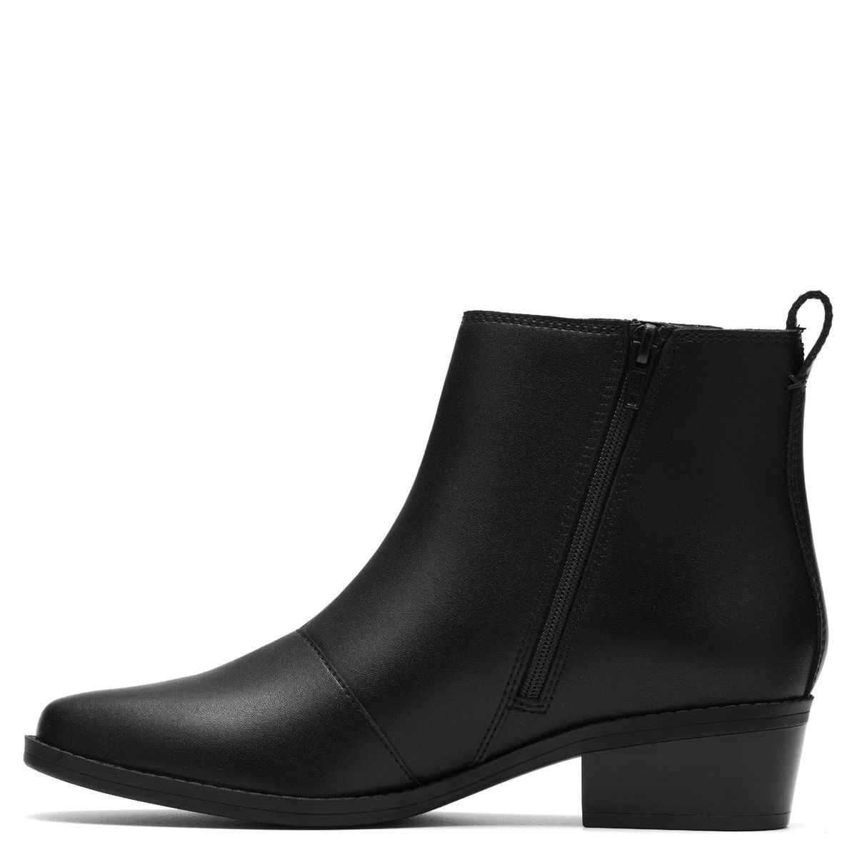 CLARKS - Botín Mujer Cuero Negro Clarks