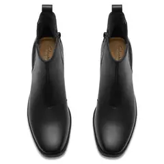 CLARKS - Botín Mujer Cuero Negro