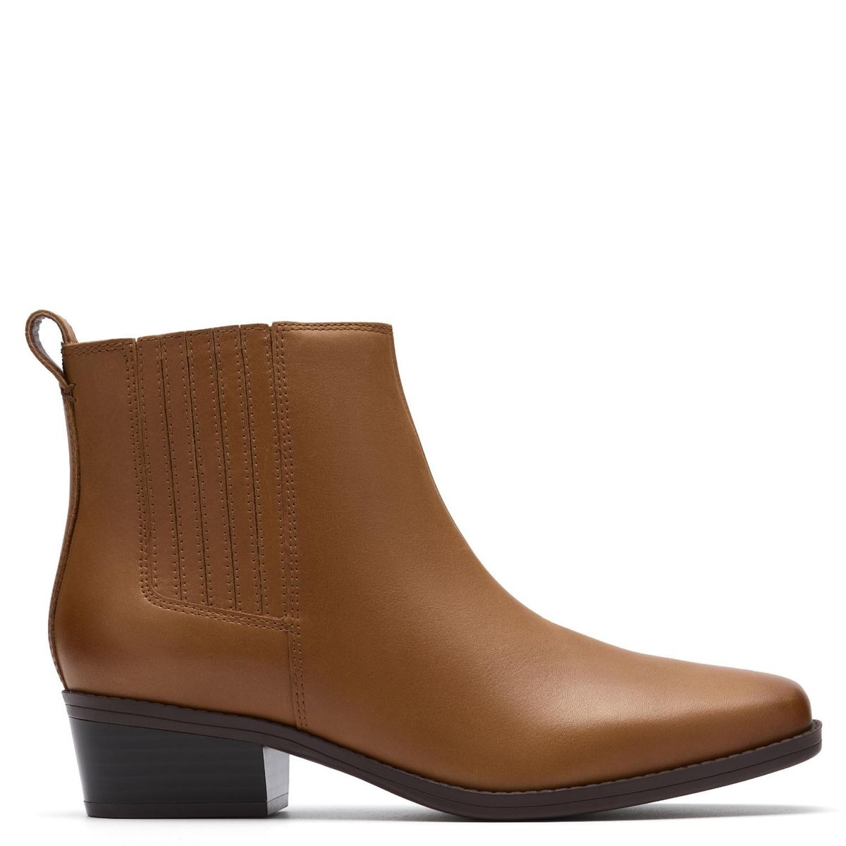 CLARKS - Botín Mujer Cuero Café Clarks