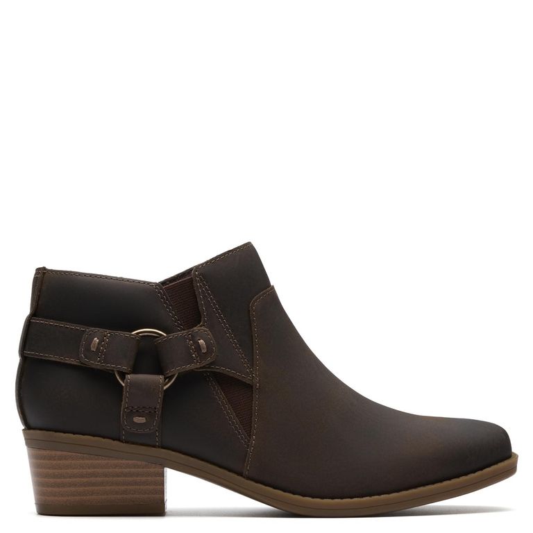 Botín Mujer Cuero Taupe