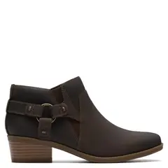 CLARKS - Botín Mujer Cuero Taupe