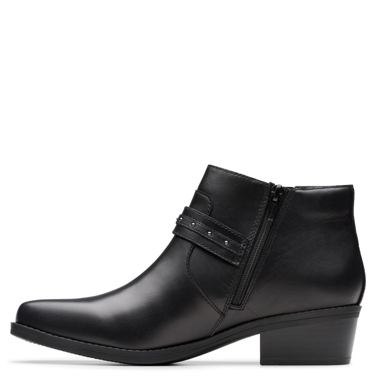 CLARKS - Botín Mujer Cuero Negro Clarks