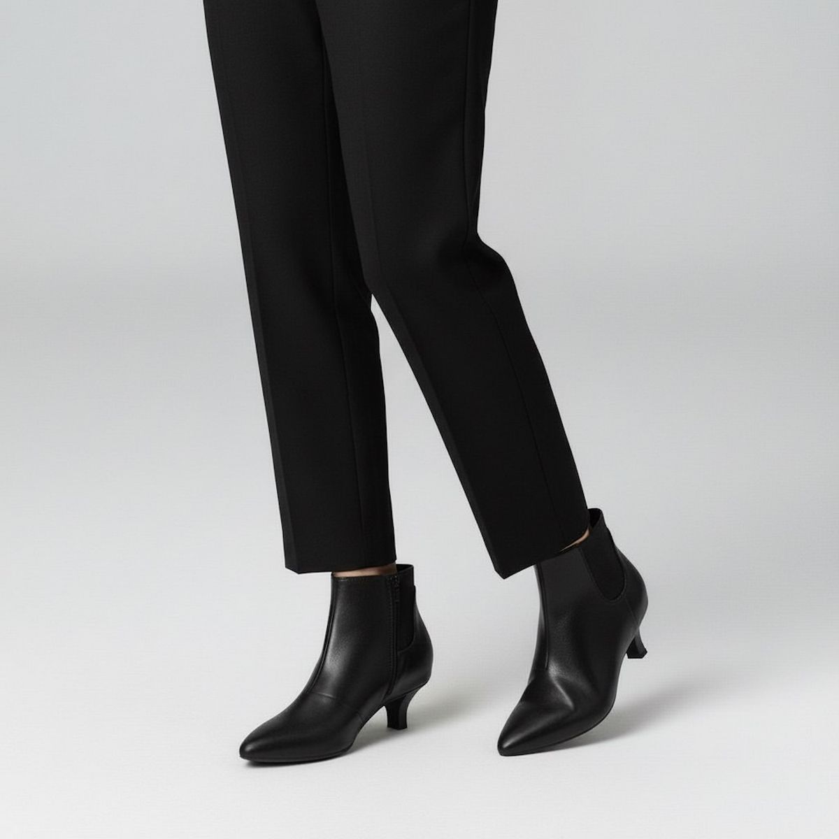 CLARKS - Bota Mujer Cuero Negro Clarks