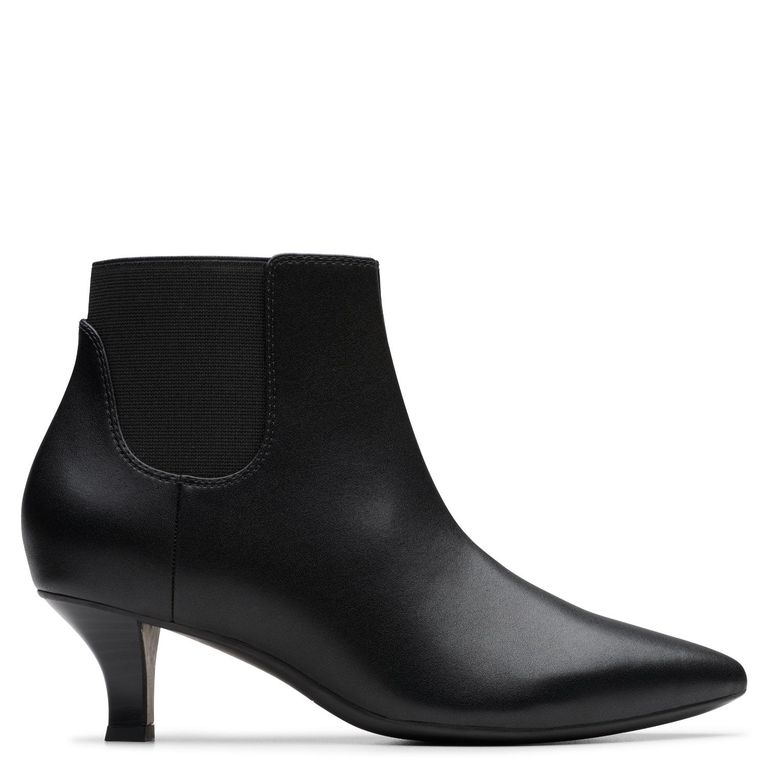 CLARKS Bota Mujer Cuero Negro