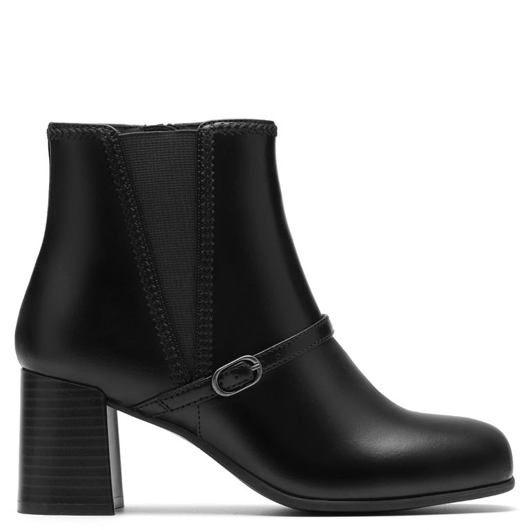CLARKS Botín Mujer Cuero Negro